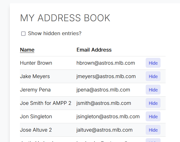 Address Book